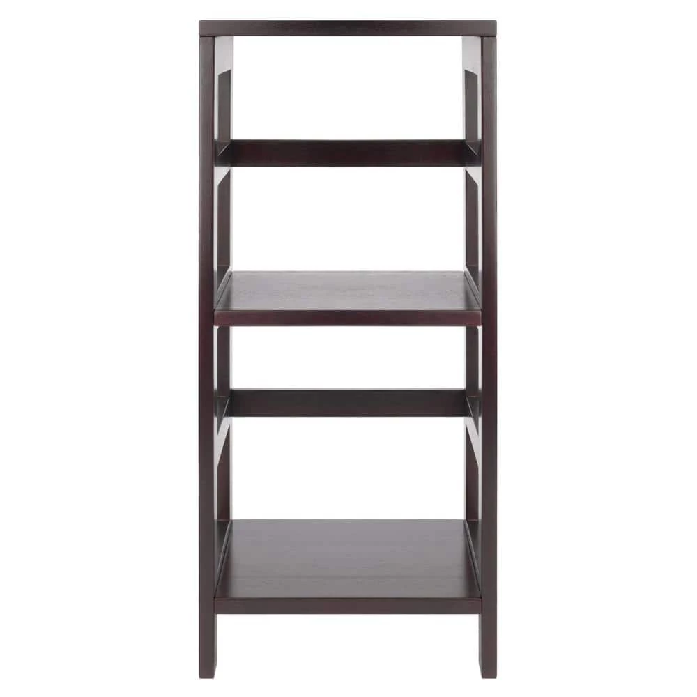 Leo 29 in. Espresso 2-Tier Narrow Standard Bookcase by Winsome Wood 4 Leo 29 in. Espresso 2-Tier Narrow Standard Bookcase by Winsome Wood - Image 2