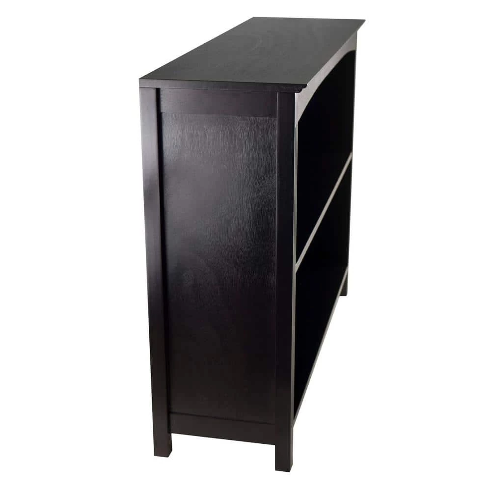 30 in. H in Espresso Terrace 2-Section Bookcase, Wide Shelf by Winsome Wood 4 30 in. H in Espresso Terrace 2-Section Bookcase, Wide Shelf by Winsome Wood - Image 2