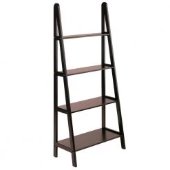 Avalon 4-Tier 58 in. H A-Frame Espresso Standard Bookcase by Winsome Wood