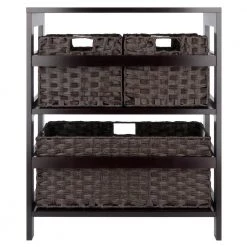 Leo 29 in. Espresso 2-Tier Shelf Storage Bookcase with Baskets by Winsome Wood 12 Leo 29 in. Espresso 2-Tier Shelf Storage Bookcase with Baskets by Winsome Wood -BENCH Online Store espresso winsome wood bookcases bookshelves 92463 4f 1000