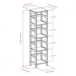 Leo 4-Tier 54 in. H Espresso Finish Vertical Bookcase by Winsome Wood 14 Leo 4-Tier 54 in. H Espresso Finish Vertical Bookcase by Winsome Wood -BENCH Online Store espresso winsome wood bookcases bookshelves 92514 44 1000