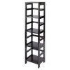 Leo 4-Tier 54 in. H Espresso Finish Vertical Bookcase by Winsome Wood -BENCH Online Store espresso winsome wood bookcases bookshelves 92514 64 1000