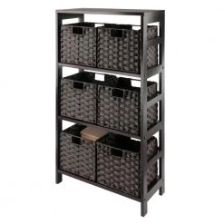 Leo 42 in. Espresso 3-Tier Shelf Storage Bookcase with Baskets by Winsome Wood 13 Leo 42 in. Espresso 3-Tier Shelf Storage Bookcase with Baskets by Winsome Wood -BENCH Online Store espresso winsome wood bookcases bookshelves 92711 1f 1000