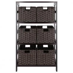 Leo 42 in. Espresso 3-Tier Shelf Storage Bookcase with Baskets by Winsome Wood 11 Leo 42 in. Espresso 3-Tier Shelf Storage Bookcase with Baskets by Winsome Wood -BENCH Online Store espresso winsome wood bookcases bookshelves 92711 c3 1000