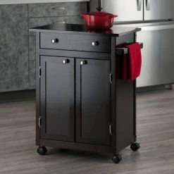Savannah Espresso Kitchen Cart with Storage by Winsome Wood -BENCH Online Store espresso winsome wood kitchen carts 92626 31 1000