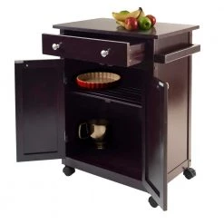 Savannah Espresso Kitchen Cart with Storage by Winsome Wood -BENCH Online Store espresso winsome wood kitchen carts 92626 4f 1000
