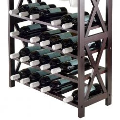 Rio 24-Bottle Espresso Floor Wine Rack by Winsome Wood 12 Rio 24-Bottle Espresso Floor Wine Rack by Winsome Wood -BENCH Online Store espresso winsome wood wine racks 92432 44 1000
