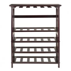 Rio 24-Bottle Espresso Floor Wine Rack by Winsome Wood