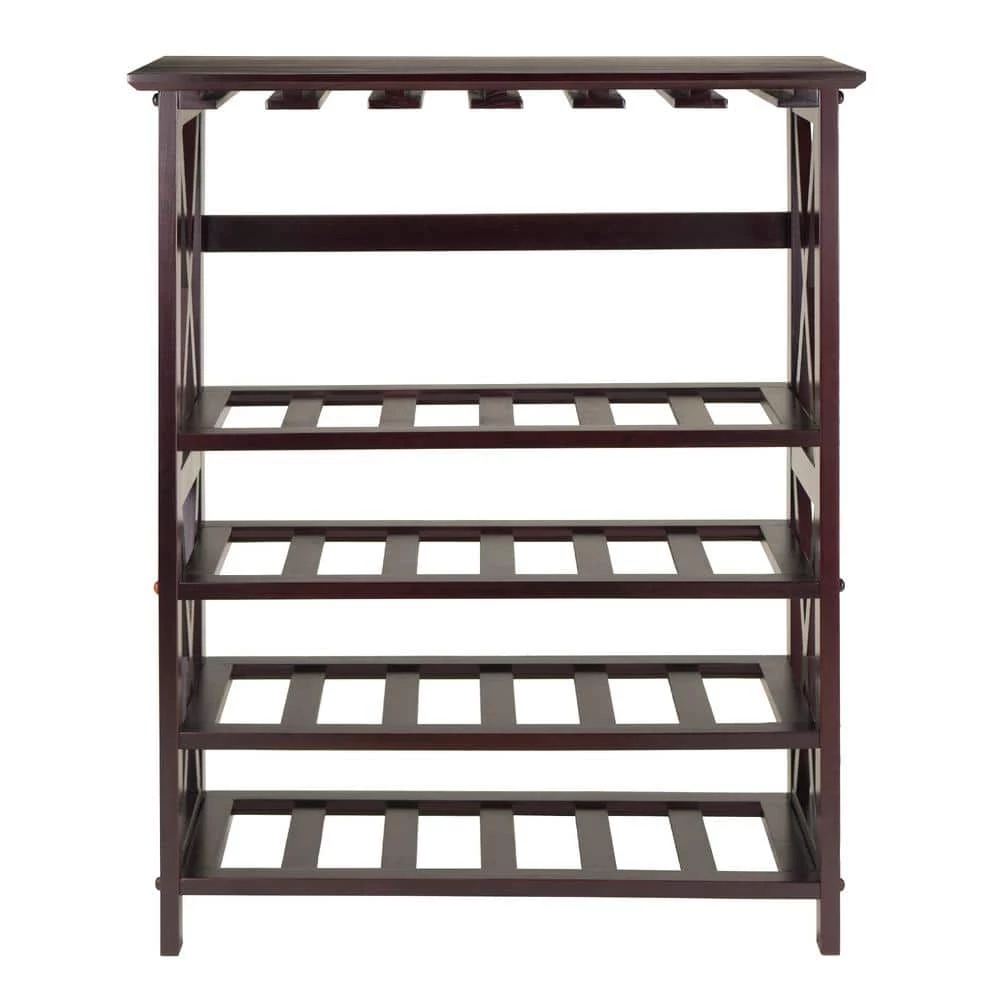 Rio 24-Bottle Espresso Floor Wine Rack by Winsome Wood 3 Rio 24-Bottle Espresso Floor Wine Rack by Winsome Wood