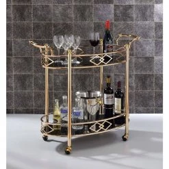 Ottesen Serving Cart, Gold & Black Glass by Whatseaso 13 Ottesen Serving Cart, Gold & Black Glass by Whatseaso -BENCH Online Store gold black whatseaso kitchen carts l k110498910 fa 1000