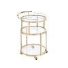 Luxurious Kitchen Serving Cart Gold & Clear Glass by Whatseaso 1 Luxurious Kitchen Serving Cart Gold & Clear Glass by Whatseaso -BENCH Online Store gold clear whatseaso kitchen carts l k110499160 64 1000