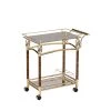 Helmut Serving Cart, Gold Plated & Clear Glass by Whatseaso 1 Helmut Serving Cart, Gold Plated & Clear Glass by Whatseaso -BENCH Online Store gold whatseaso kitchen carts l k110498927 64 1000