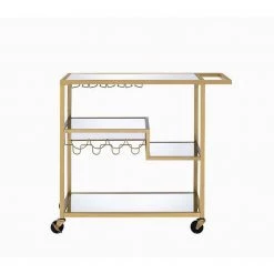 Champagne Gold Metal and Wood Kitchen Island by Whatseaso -BENCH Online Store gold whatseaso kitchen islands l ki110498422 31 1000