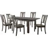 Bramble Hill 7-Piece Weathered Gray Dining Set with Expandable Table and 6-Wood-Seat Side Chairs by Hanover 2 Bramble Hill 7-Piece Weathered Gray Dining Set with Expandable Table and 6-Wood-Seat Side Chairs by Hanover -BENCH Online Store gray hanover dining room sets hdr006 7wd wg 64 1000