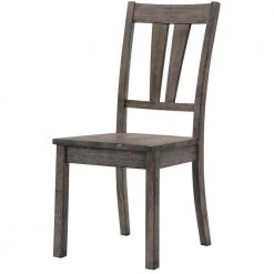 Bramble Hill 8-Piece Weathered Wood Gray Dining Set with Expandable Table 6-Seat Side Chairs and Faux-Leather Bench by Hanover -BENCH Online Store gray hanover dining room sets hdr006 8wd wg 66 1000