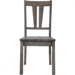 Bramble Hill 8-Piece Weathered Wood Gray Dining Set with Expandable Table 6-Seat Side Chairs and Faux-Leather Bench by Hanover -BENCH Online Store gray hanover dining room sets hdr006 8wd wg 76 1000