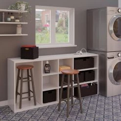 Huxton Gray and Teak 29 in. H Bar Stool Set (2-Pieces) by Winsome Wood -BENCH Online Store gray teak winsome wood bar stools 36630 31 1000