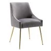 Trinity Gray Upholstered Velvet Accent Chair With Metal Legs by WESTIN OUTDOOR -BENCH Online Store gray westin outdoor accent chairs ia4002 gy 64 1000