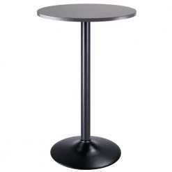 Tarah Black/Slate Gray Pub Table Bar by Winsome Wood