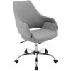 Everson 17.75 in. to 20.75 in. Gas Lift Gray Wheeled Office Chair by Hanover