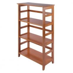 Studio 3-Section Bookshelf, Honey Pine by Winsome Wood