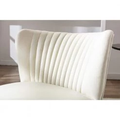 Trinity 25 in. Ivory Velvet Channel Tufted Accent Chair by WESTIN OUTDOOR 14 Trinity 25 in. Ivory Velvet Channel Tufted Accent Chair by WESTIN OUTDOOR -BENCH Online Store ivory westin outdoor accent chairs ia4001 25 iv 1d 1000
