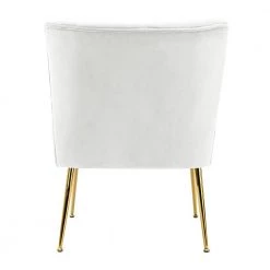 Trinity 25 in. Ivory Velvet Channel Tufted Accent Chair by WESTIN OUTDOOR 19 Trinity 25 in. Ivory Velvet Channel Tufted Accent Chair by WESTIN OUTDOOR -BENCH Online Store ivory westin outdoor accent chairs ia4001 25 iv fa 1000