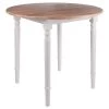 Sorella Natura/White Round Drop Lead Table by Winsome Wood 2 Sorella Natura/White Round Drop Lead Table by Winsome Wood -BENCH Online Store natural and white winsome wood kitchen dining tables 53036 64 1000