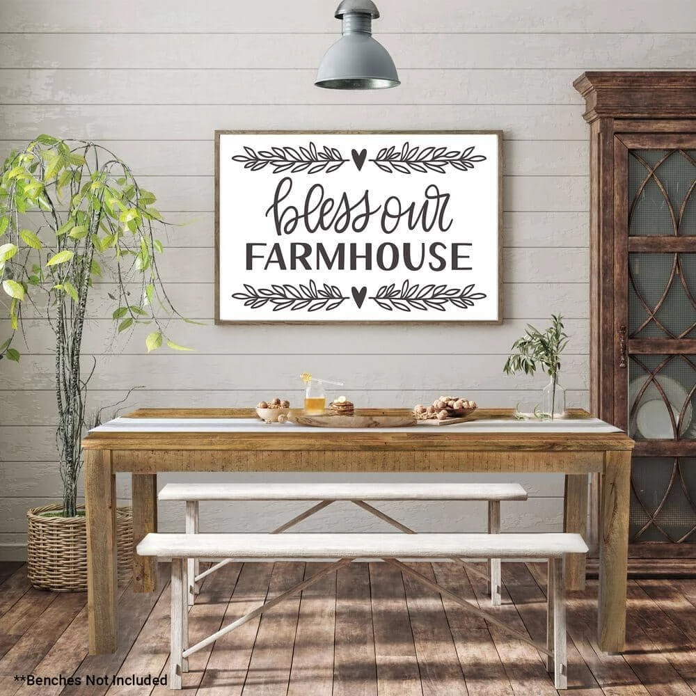 36 in. Rectangle Natural Wood Dining Table (Seats 6-8) by Hanover 8 36 in. Rectangle Natural Wood Dining Table (Seats 6-8) by Hanover - Image 6