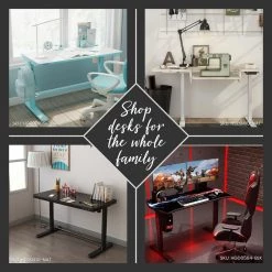 55 in. W Tan and White Wood Standing Desk with Adjustable Height by Hanover 16 55 in. W Tan and White Wood Standing Desk with Adjustable Height by Hanover -BENCH Online Store natural white hanover computer desks hsd0424 nat 1d 1000