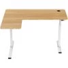 55 in. W Tan and White Wood Standing Desk with Adjustable Height by Hanover 2 55 in. W Tan and White Wood Standing Desk with Adjustable Height by Hanover -BENCH Online Store natural white hanover computer desks hsd0424 nat 64 1000