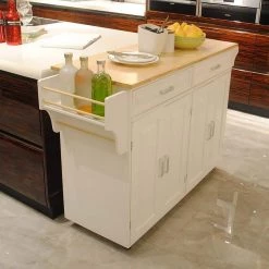 54 in. Large White and Natural Wooden Kitchen Island with 2-Drawers and 2-Doors by Whatseaso 24 54 in. Large White and Natural Wooden Kitchen Island with 2-Drawers and 2-Doors by Whatseaso -BENCH Online Store natural white whatseaso kitchen islands lnn k110502631 1f 1000