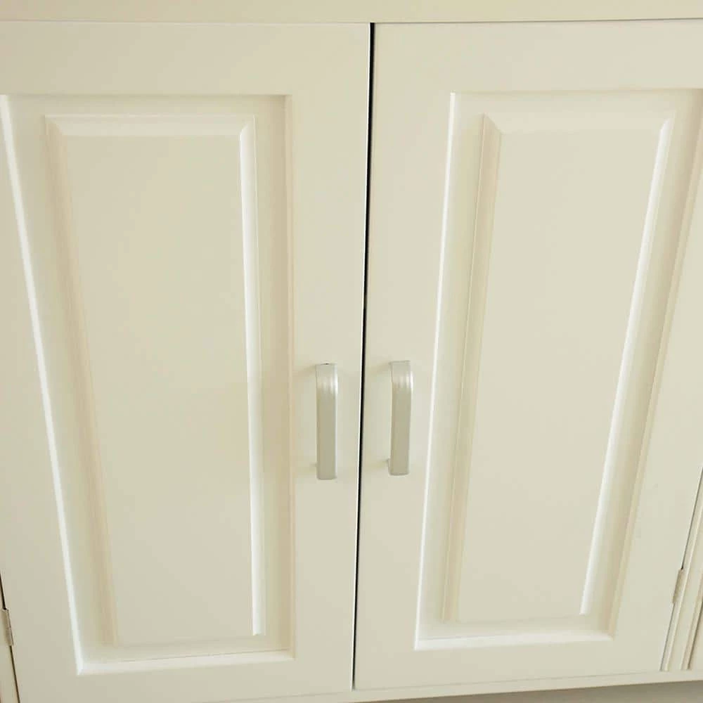 54 in. Large White and Natural Wooden Kitchen Island with 2-Drawers and 2-Doors by Whatseaso 8 54 in. Large White and Natural Wooden Kitchen Island with 2-Drawers and 2-Doors by Whatseaso - Image 6