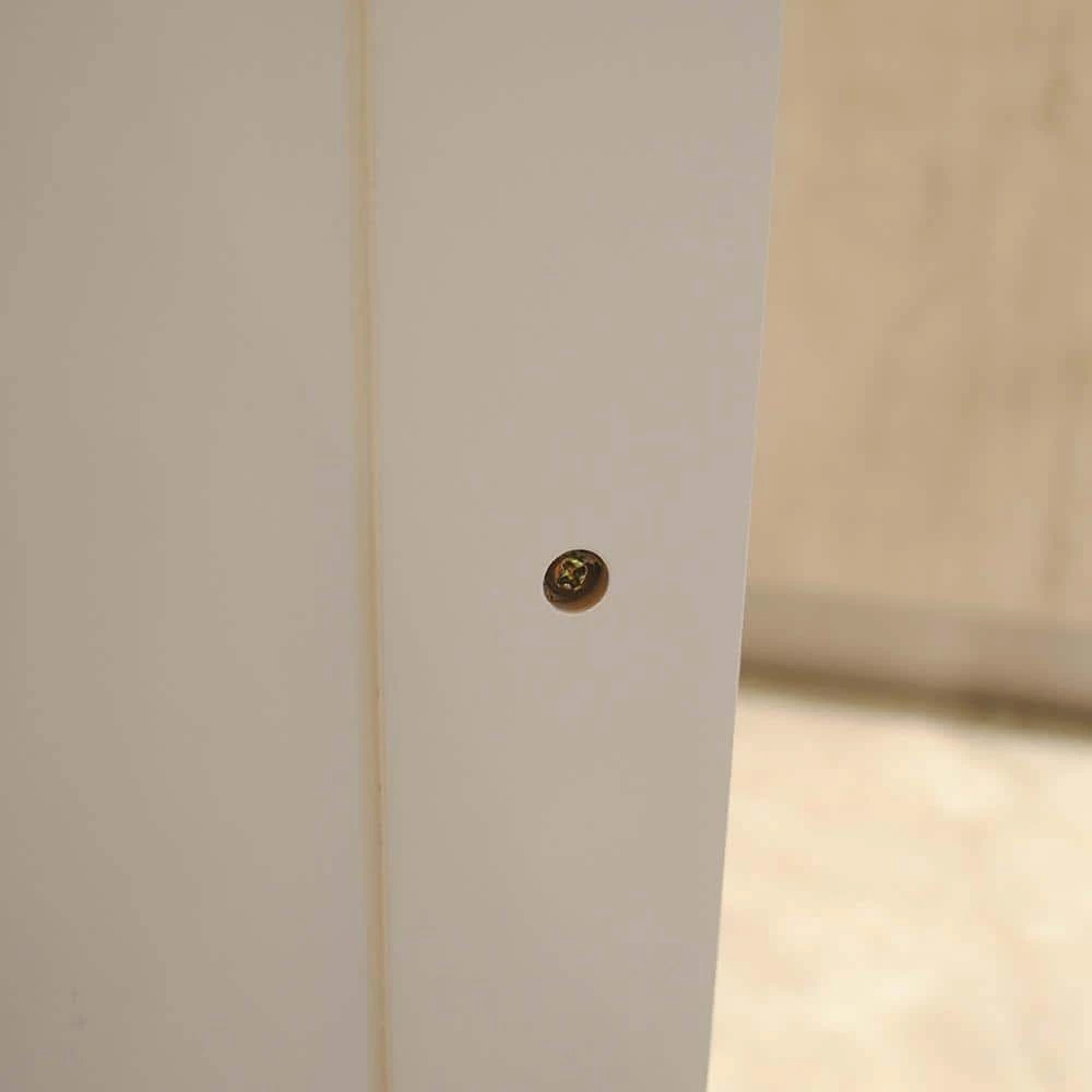 54 in. Large White and Natural Wooden Kitchen Island with 2-Drawers and 2-Doors by Whatseaso 4 54 in. Large White and Natural Wooden Kitchen Island with 2-Drawers and 2-Doors by Whatseaso - Image 2