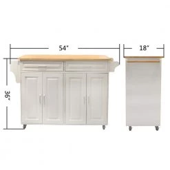 54 in. Large White and Natural Wooden Kitchen Island with 2-Drawers and 2-Doors by Whatseaso 26 54 in. Large White and Natural Wooden Kitchen Island with 2-Drawers and 2-Doors by Whatseaso -BENCH Online Store natural white whatseaso kitchen islands lnn k110502631 fa 1000