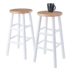 Huxton 24 in. Natural and White Counter Stool Set (2-Pieces) by Winsome Wood 14 Huxton 24 in. Natural and White Counter Stool Set (2-Pieces) by Winsome Wood -BENCH Online Store natural white winsome wood bar stools 53224 4f 1000