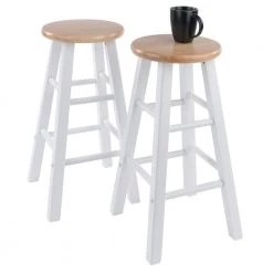 Element 24 in. Natural and White Counter Stools (Set of 2) by Winsome Wood 14 Element 24 in. Natural and White Counter Stools (Set of 2) by Winsome Wood -BENCH Online Store natural white winsome wood bar stools 53274 1f 1000