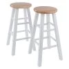 Element 24 in. Natural and White Counter Stools (Set of 2) by Winsome Wood -BENCH Online Store natural white winsome wood bar stools 53274 64 1000