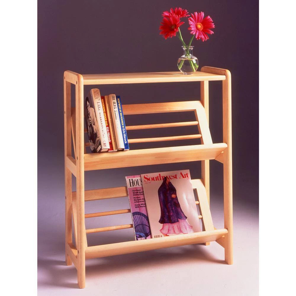 Juliet Book Shelf in Natural Finish by Winsome Wood 5 Juliet Book Shelf in Natural Finish by Winsome Wood - Image 3