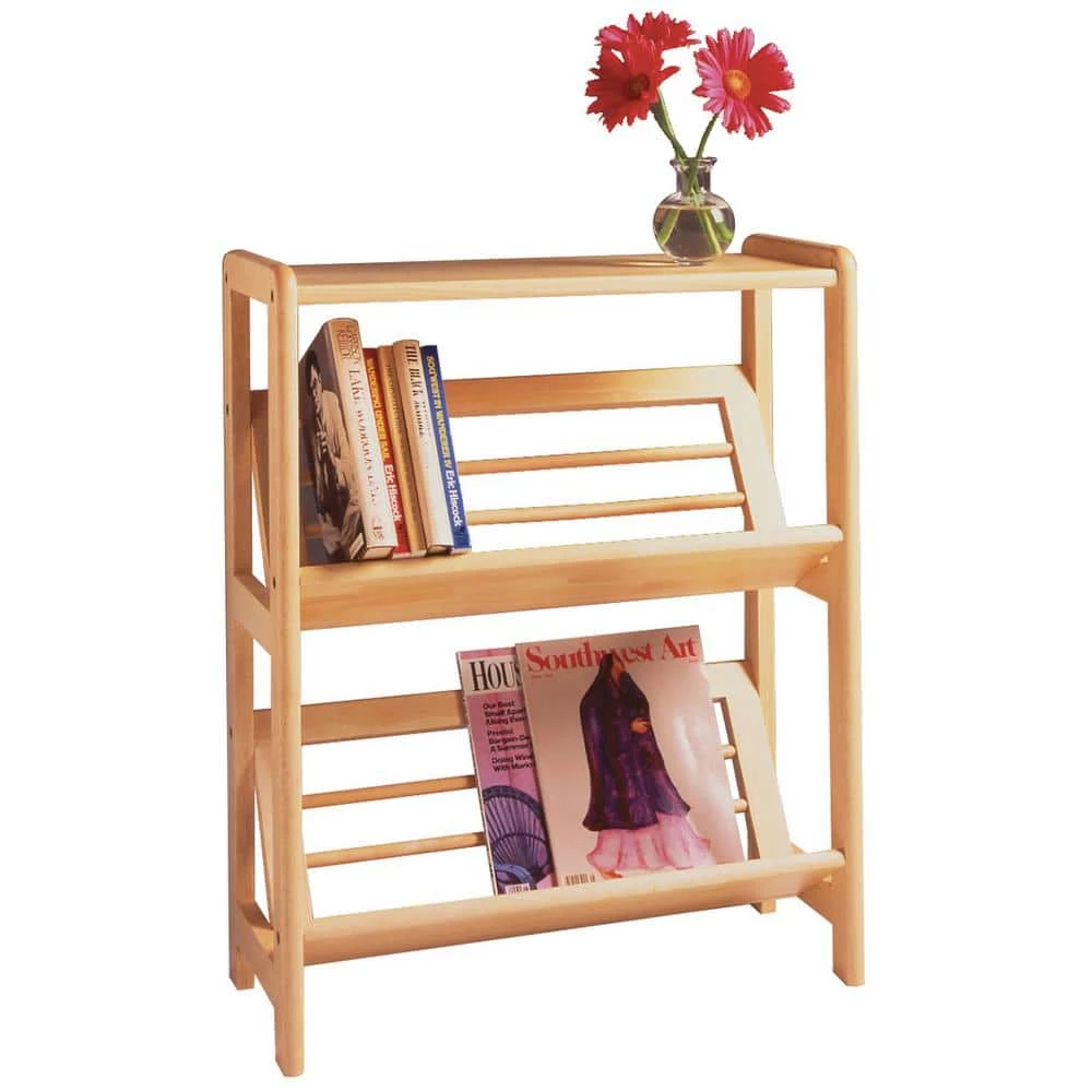 Juliet Book Shelf in Natural Finish by Winsome Wood 4 Juliet Book Shelf in Natural Finish by Winsome Wood - Image 2