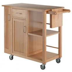 Douglas Natural Kitchen Cart by Winsome Wood -BENCH Online Store natural winsome wood kitchen carts 89443 44 1000