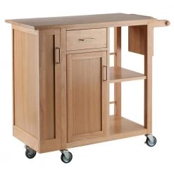 Douglas Natural Kitchen Cart by Winsome Wood -BENCH Online Store natural winsome wood kitchen carts 89443 4f 1000