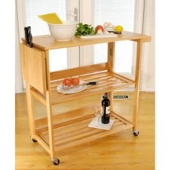 Radley Oak Kitchen Cart with Drop Leaf by Winsome Wood -BENCH Online Store oak winsome wood kitchen carts 34137 31 1000