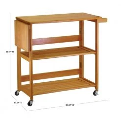 Radley Oak Kitchen Cart with Drop Leaf by Winsome Wood -BENCH Online Store oak winsome wood kitchen carts 34137 40 1000