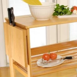 Radley Oak Kitchen Cart with Drop Leaf by Winsome Wood -BENCH Online Store oak winsome wood kitchen carts 34137 4f 1000