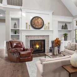 Aspen Oxblood 100% Genuine Leather Rocker Recliner Chair HUM003RC-OB by Hanover -BENCH Online Store oxblood hanover recliners hum003rc ob fa 1000