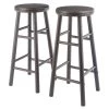 Shelby 29 in. Oyster Gray Backless Swivel Seat Bar Stool (Set of 2) by Winsome Wood 1 Shelby 29 in. Oyster Gray Backless Swivel Seat Bar Stool (Set of 2) by Winsome Wood -BENCH Online Store oyster gray winsome wood bar stools 16732 64 1000