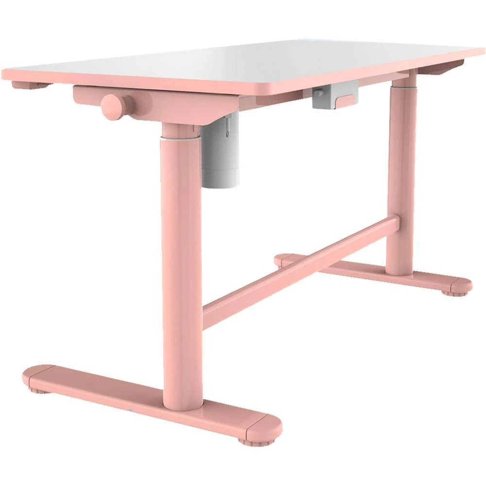 20 in. Pink Writing Desk with Electric Adjustable Heights by Hanover 4 20 in. Pink Writing Desk with Electric Adjustable Heights by Hanover - Image 2