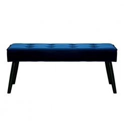 Brooklyn Tufted Royal Blue Velvet Ottoman Accent Bench 40.25 in. x .16.25 in. x 17 in. by WESTIN OUTDOOR -BENCH Online Store royal blue westin outdoor dining benches id702 rb c3 1000