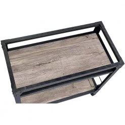 Oak & Charcoal Finish Kitchen Cart by Whatseaso -BENCH Online Store rustic oak charcoal whatseaso kitchen carts l k110499047 44 1000